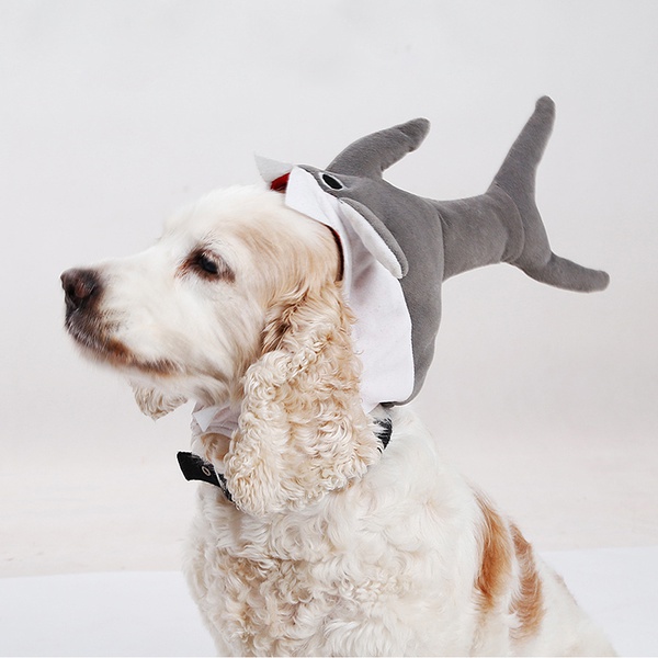 Pet Supplies Shark Hat Turned Headgear